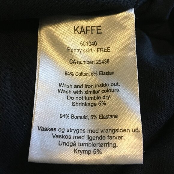 Kaffe Dark Dark Navy Blue Stretchy Pull-on Jersey Penny Skirt - XL - Picture 8 of 13